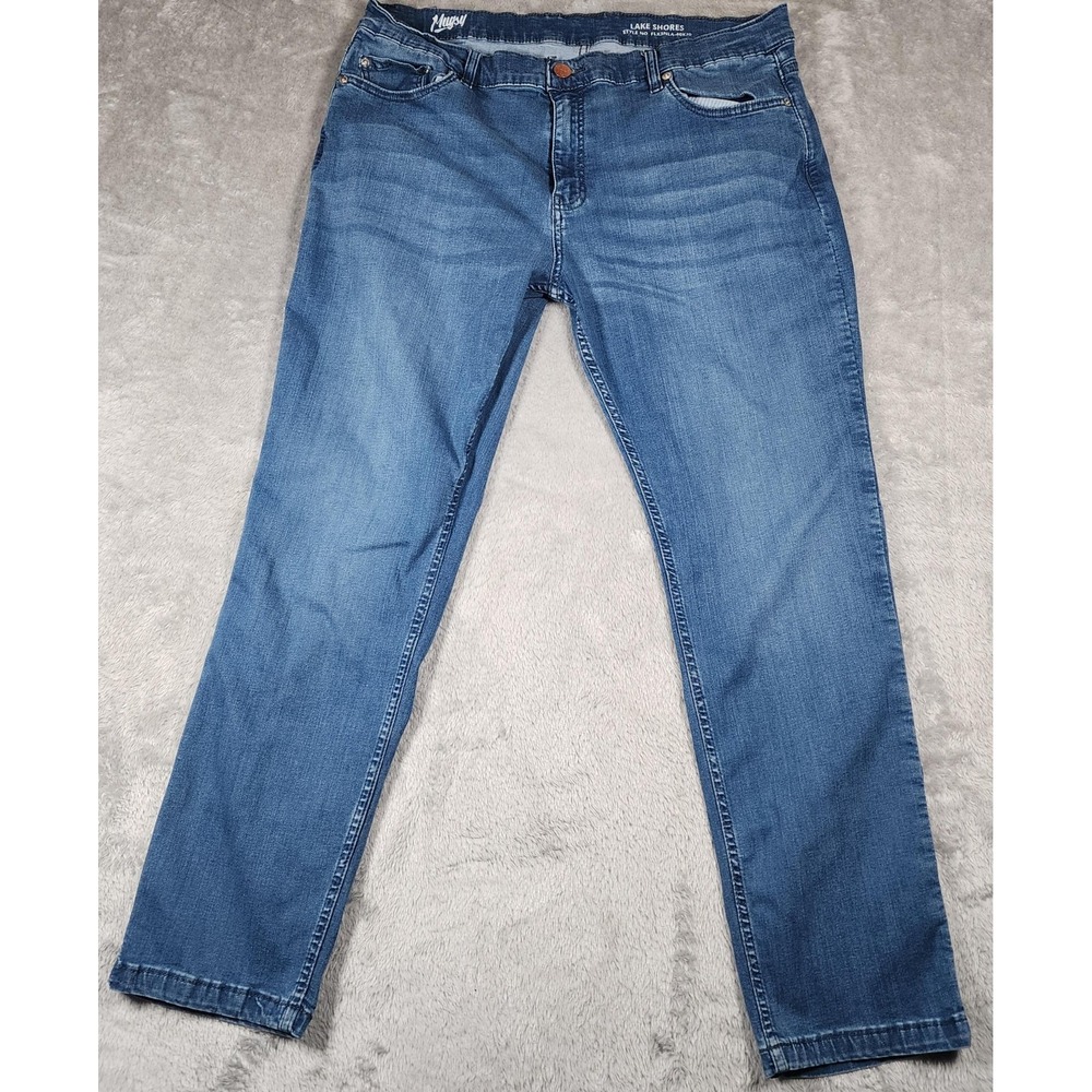 Mugsy Jeans Mens 35x30 Blue‎ Medium Wash Lake Shores Straight Leg (Tag 40x30)